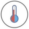 Иконка Горячий и Холодный термометры